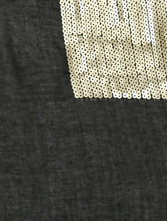 black cotton stole - 15835084 -  Standard Image - 1