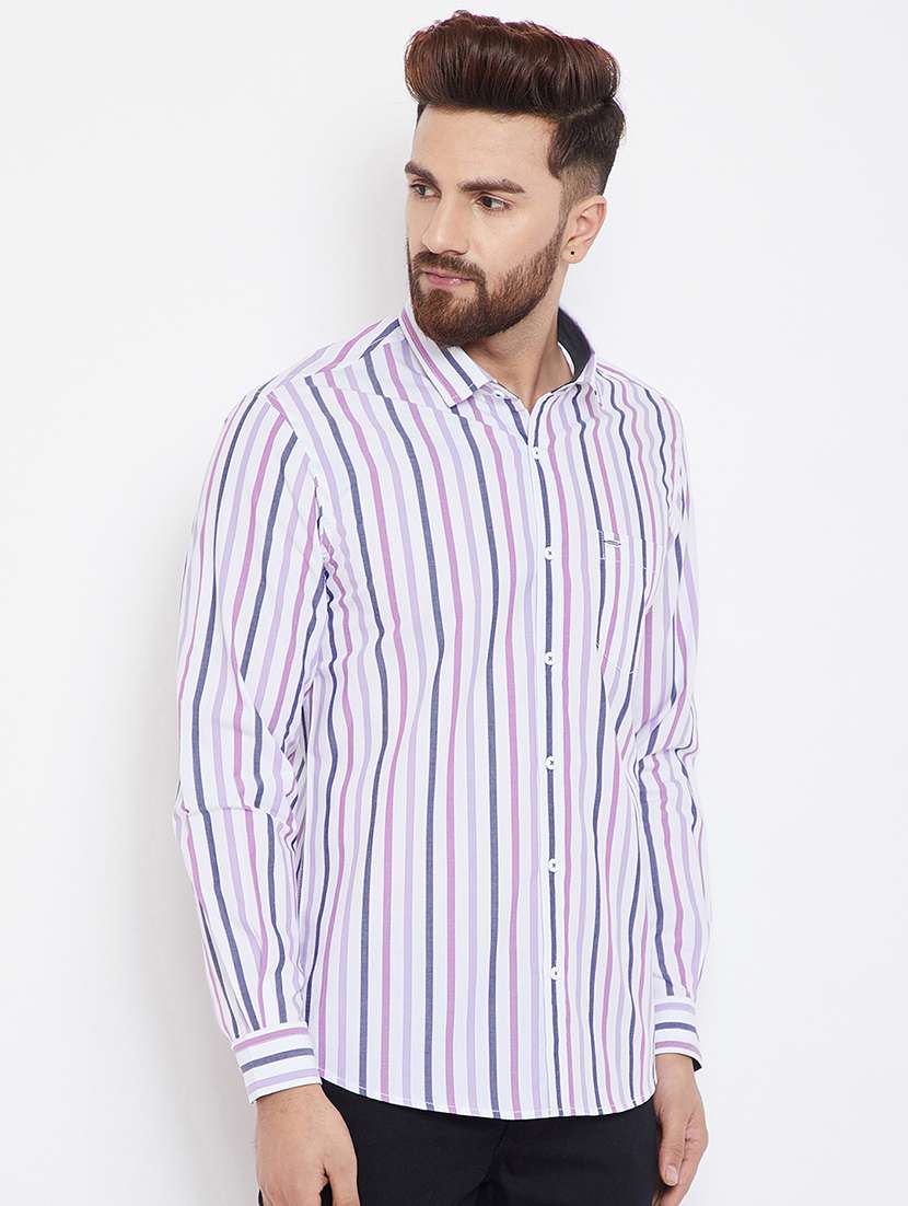 white striped casual shirt - 15840844 -  Standard Image - 1
