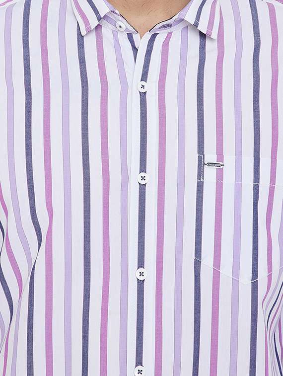 white striped casual shirt - 15840844 -  Standard Image - 4