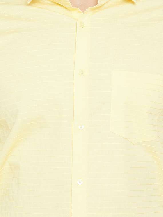 yellow striped formal shirt - 15840877 -  Standard Image - 4