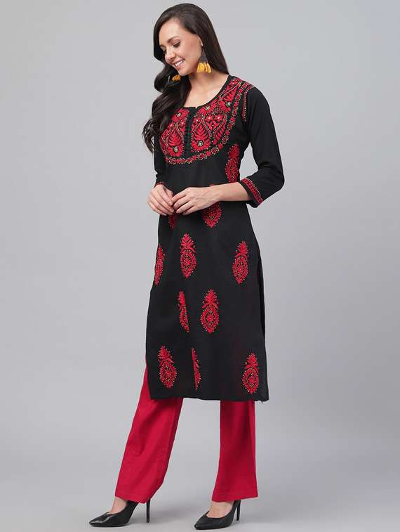women's straight kurta - 15842069 - Standard Image - 1