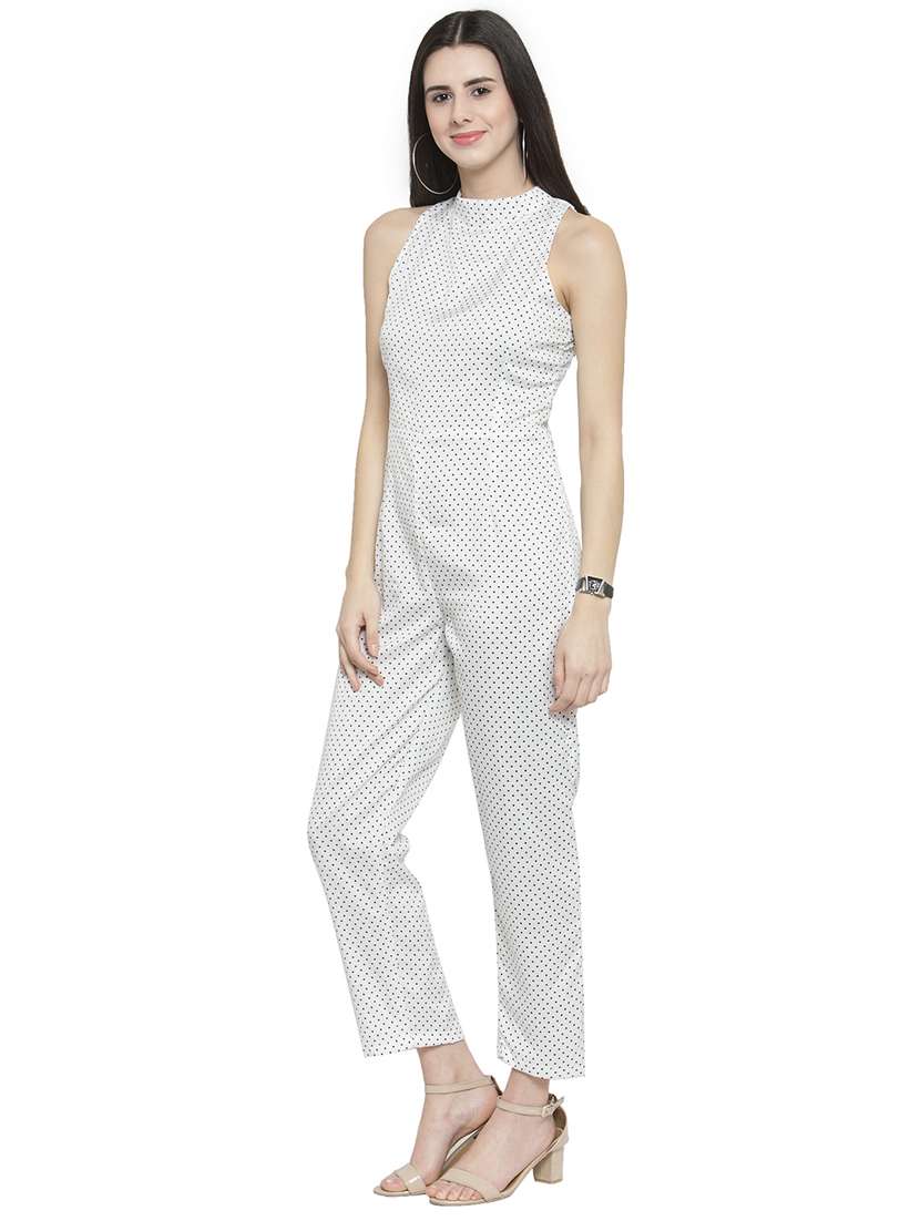 polka dotted full leg jumpsuit - 15846751 -  Standard Image - 1