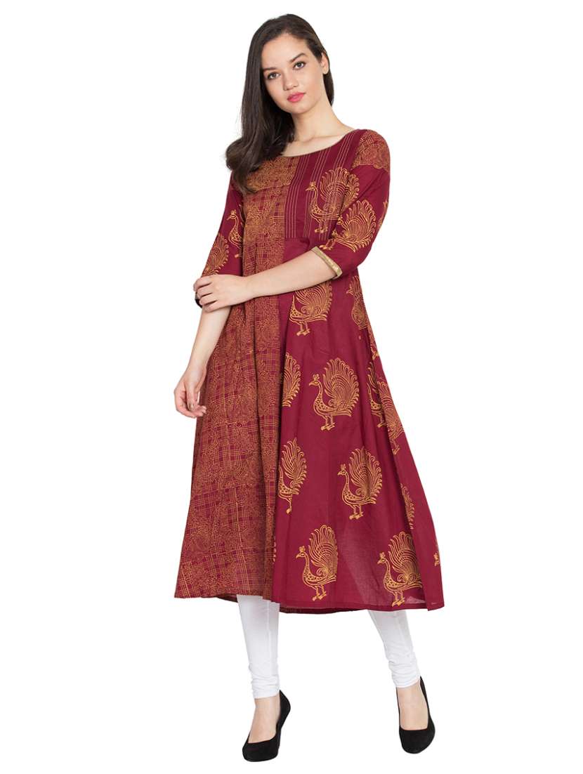 women's flared kurta
