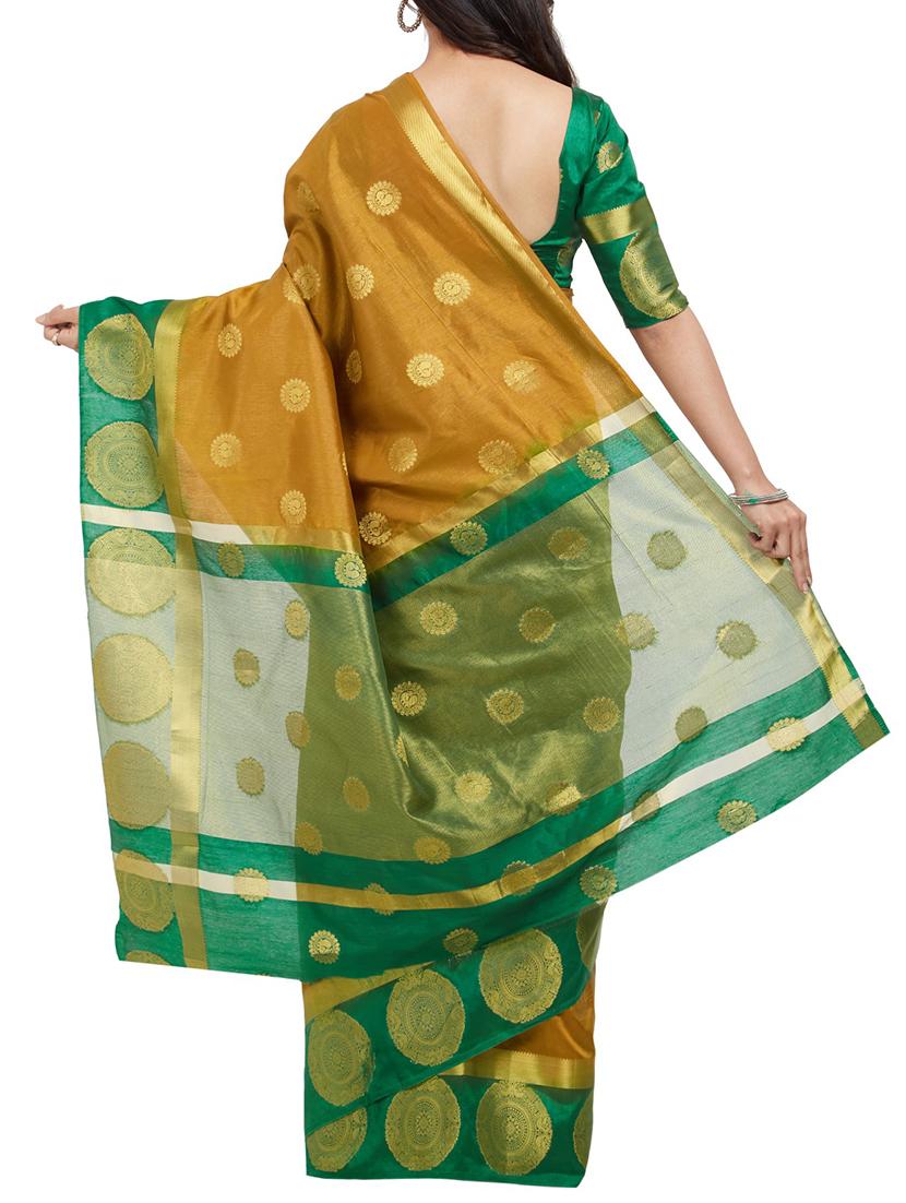 zari jacquard weave saree with blouse - 15849465 - Standard Image - 1