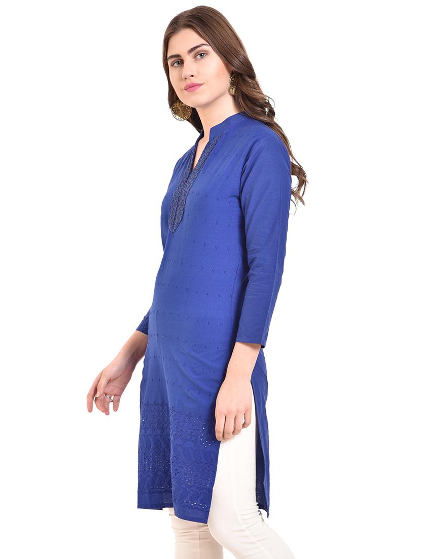 solid straight kurta - 15850364 -  Standard Image - 1