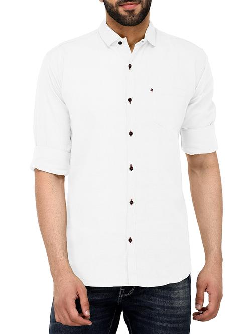 mens solid casual shirt - 15852292 - Standard Image - 0