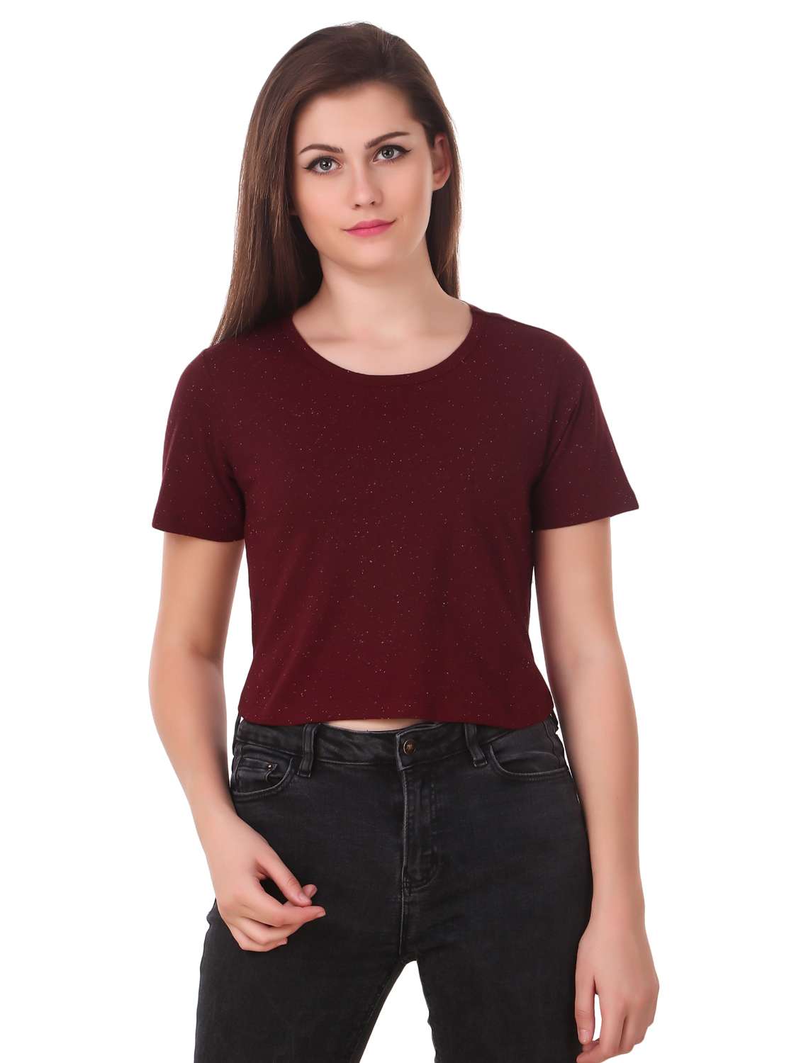 women's all over print round neck t-shirt