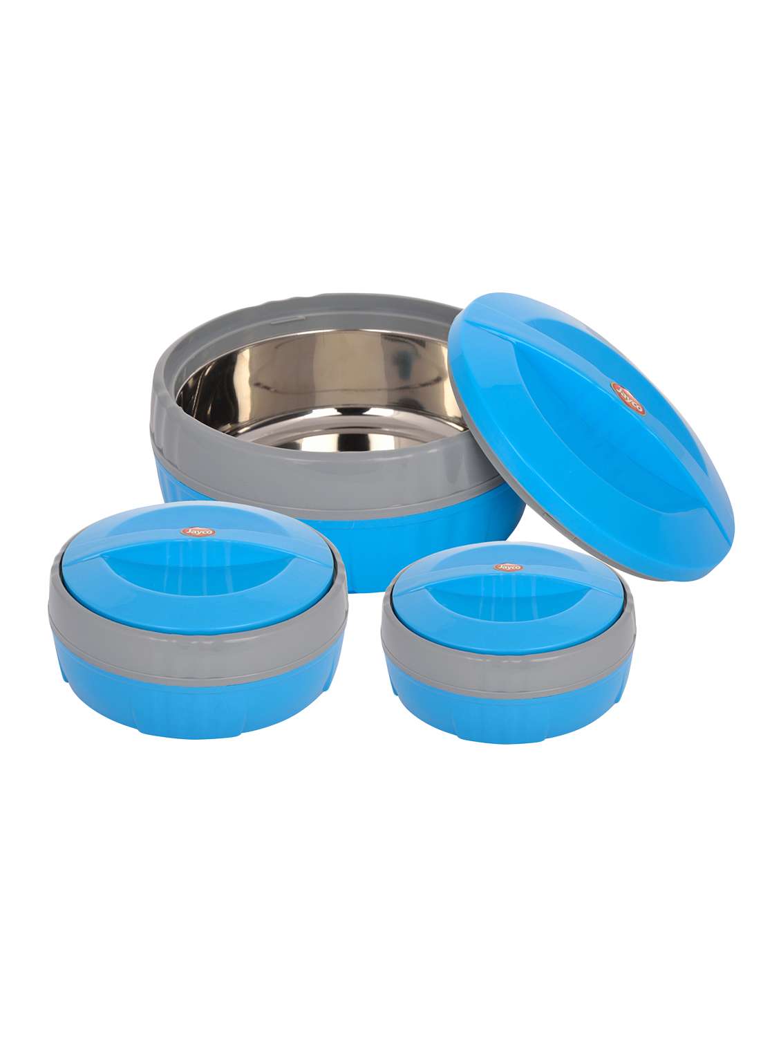 jayco fortune insulated casseroles set of 3 (blue)