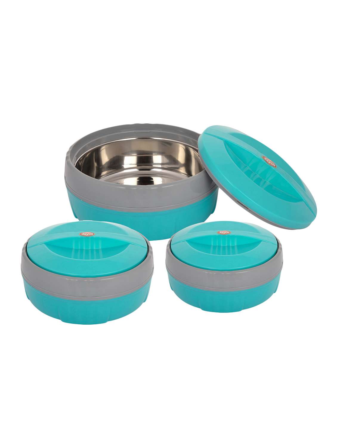 jayco fortune insulated casseroles set of 3 (green)
