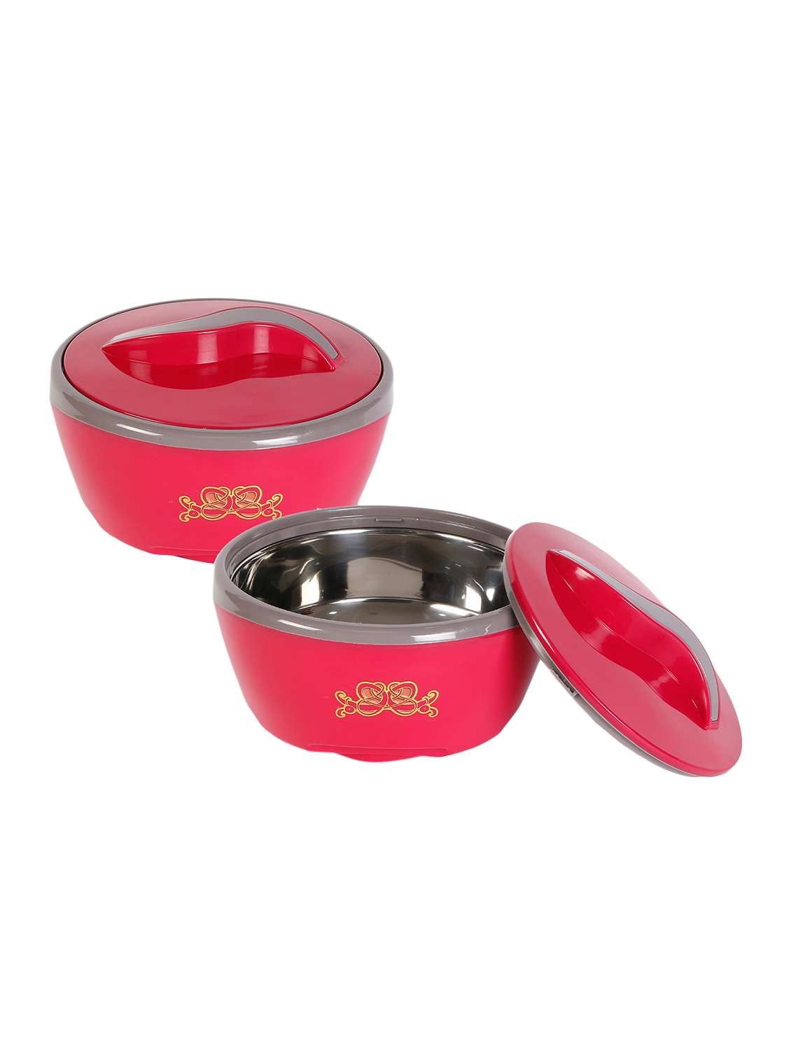 jayco status insulated thermoware casserole; 2-piece; 1200 ml each; red