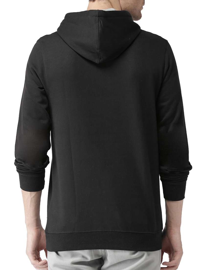 black cotton sweatshirt - 15857340 - Standard Image - 1