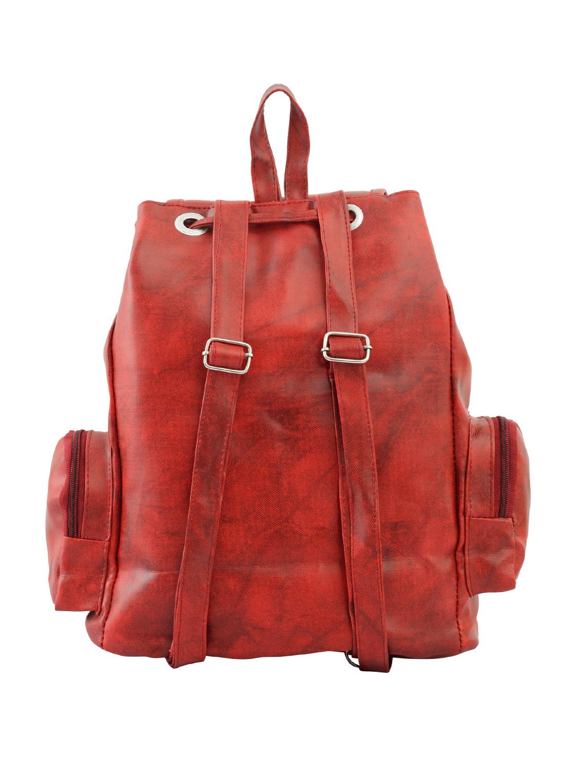 red leatherette (pu) fashion backpack - 15859023 - Standard Image - 1