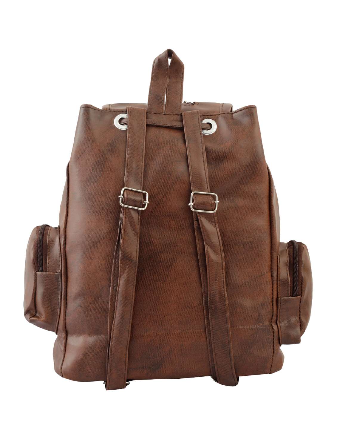 tan leatherette (pu) fashion backpack - 15859024 - Standard Image - 1