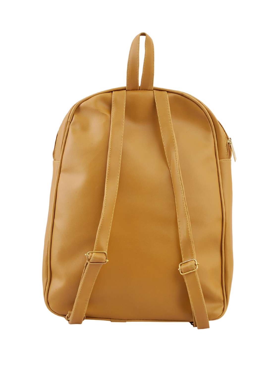 yellow leatherette (pu) fashion backpack - 15859034 -  Standard Image - 1