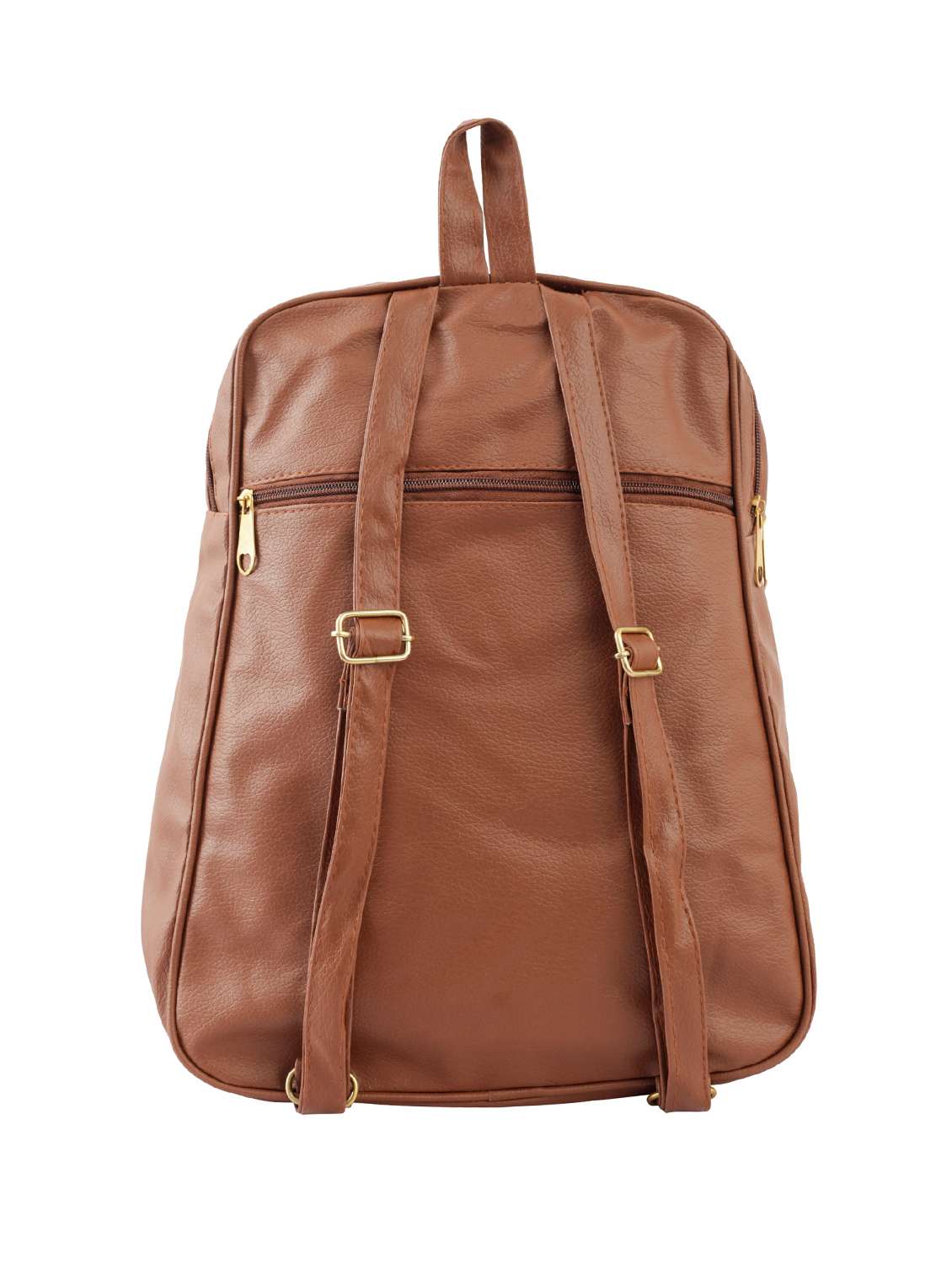 tan leatherette (pu) fashion backpack - 15859041 - Standard Image - 1