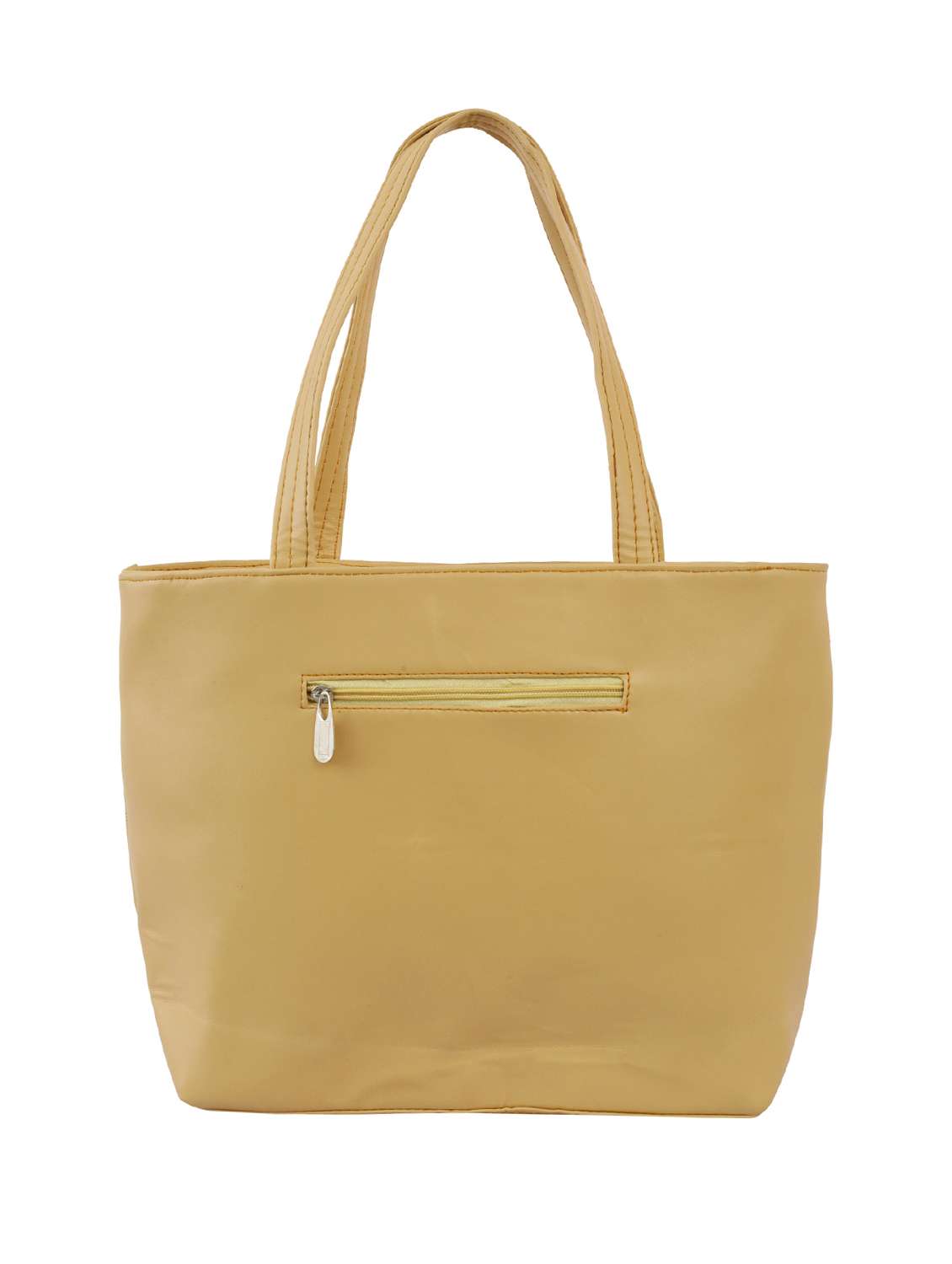 beige leatherette (pu) handbag - 15859175 -  Standard Image - 1