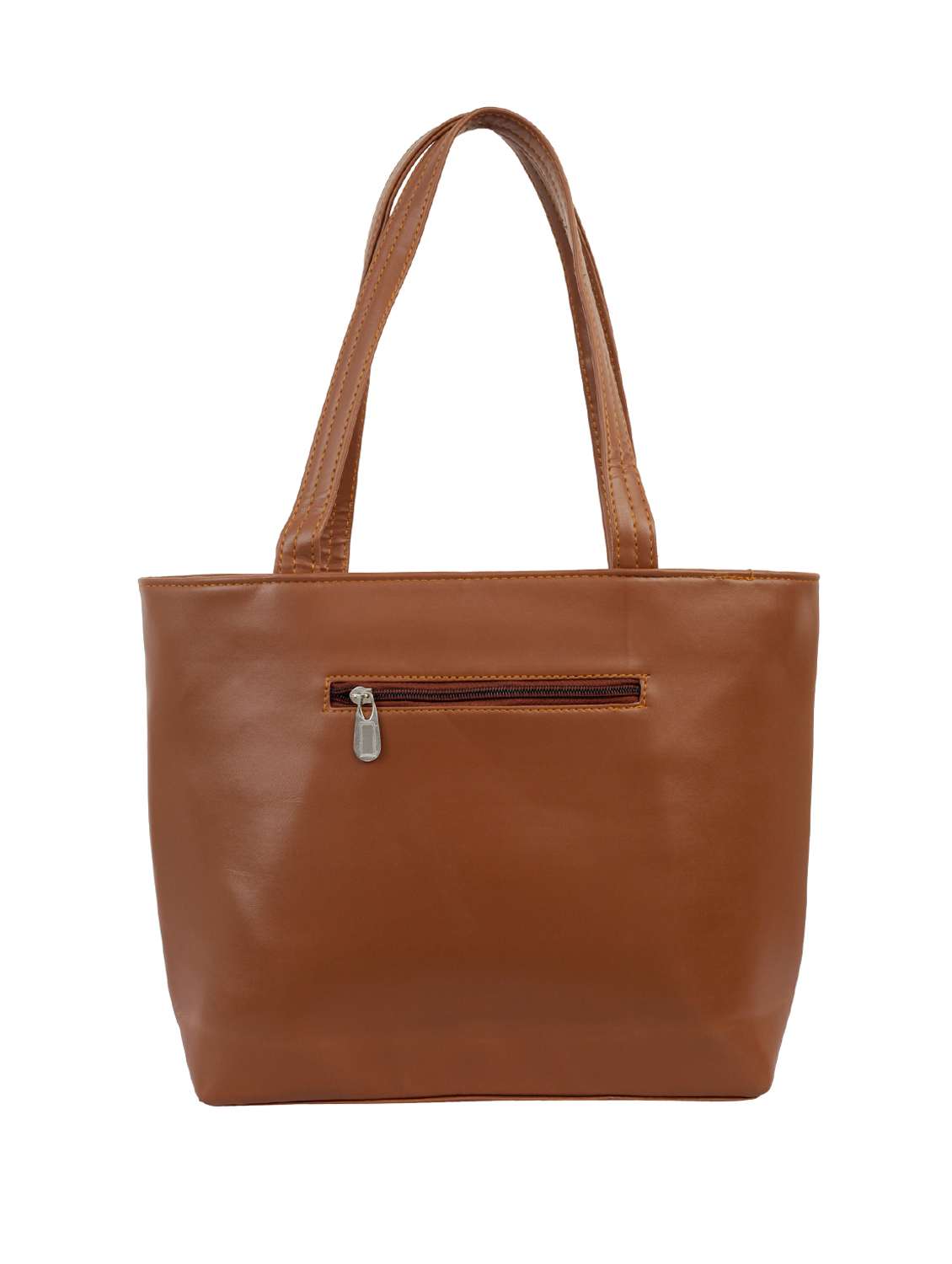 tan leatherette (pu) handbag - 15859180 - Standard Image - 1