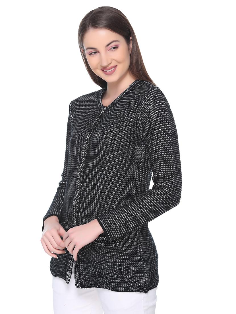 pocket detail round neck cardigan  - 15859895 -  Standard Image - 1