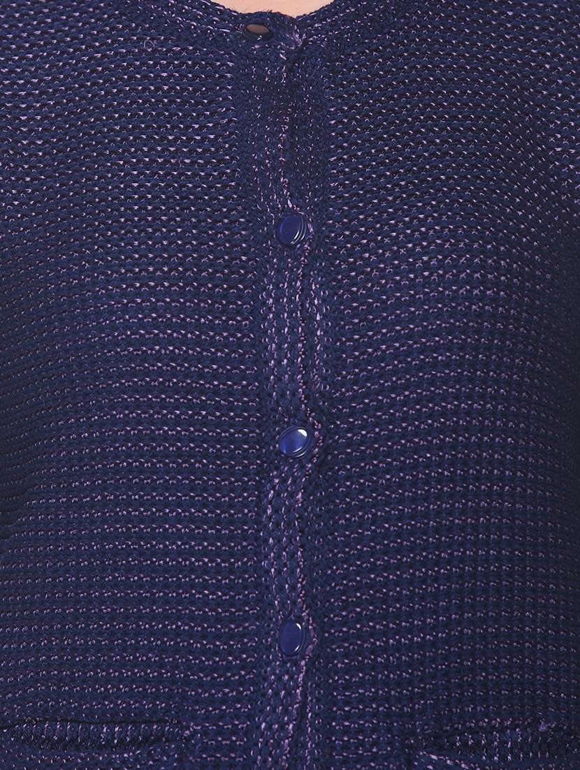 round neck pocket detail cardigan  - 15859896 -  Standard Image - 4