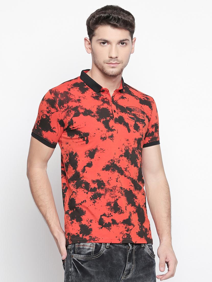 orange all over print t-shirt - 15863808 - Standard Image - 1