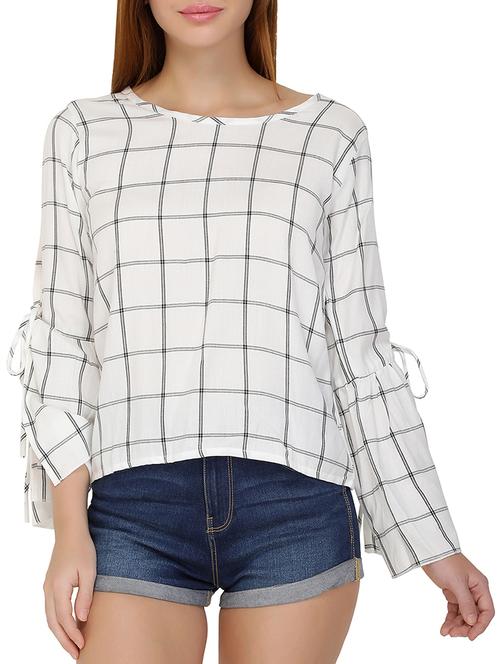 women's straight round neck top - 15867931 -  Standard Image - 0