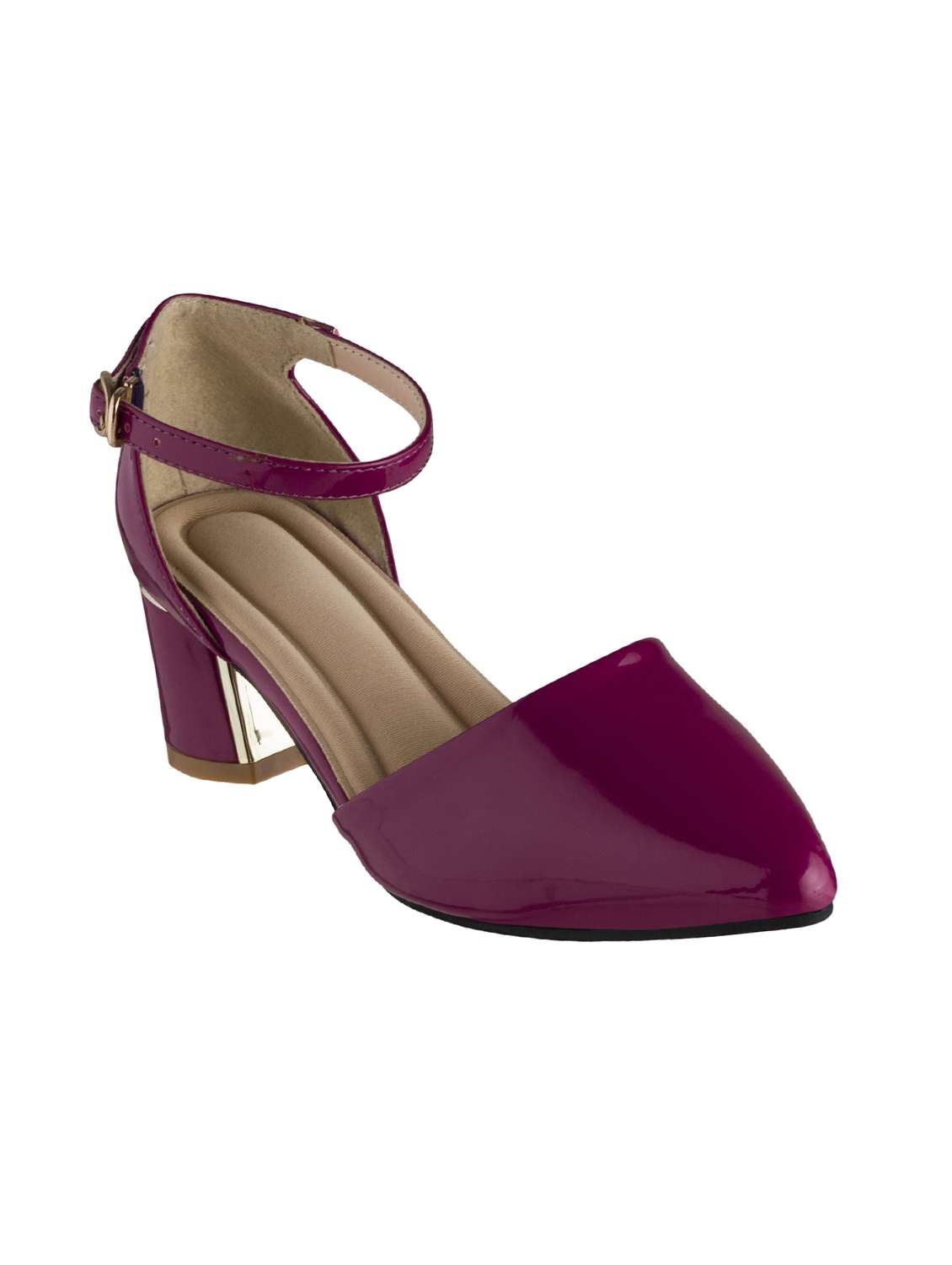 purple ankle strap sandals