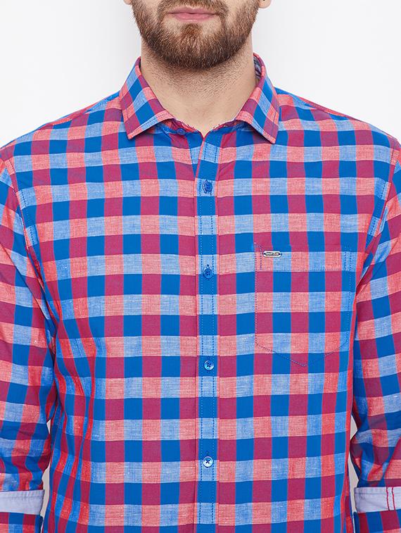 multi checkered casual shirt - 15870324 - Standard Image - 4