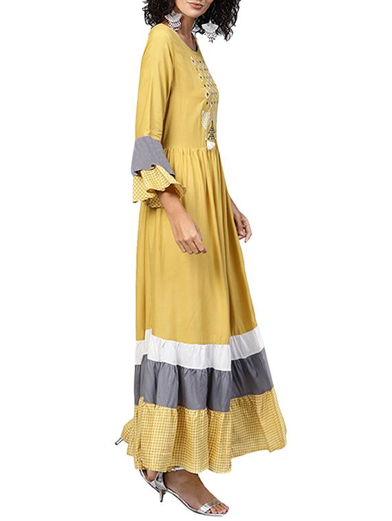 tiered embroidered dress - 15870500 - Standard Image - 1