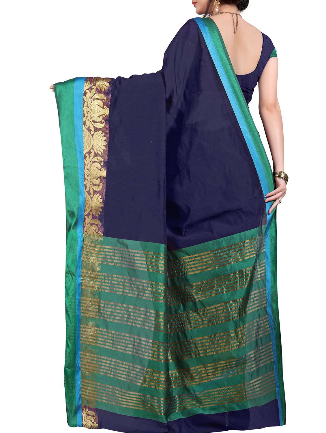 self design saree with blouse - 15871606 - Standard Image - 1