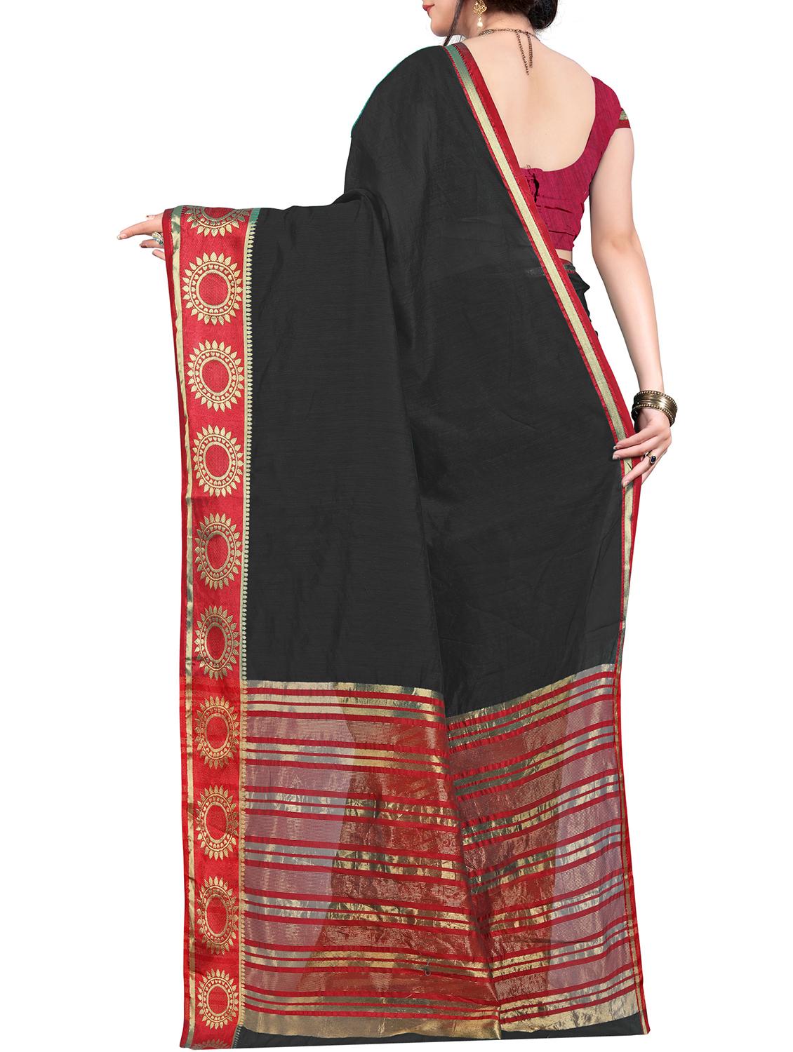 self design saree with blouse - 15871608 - Standard Image - 1