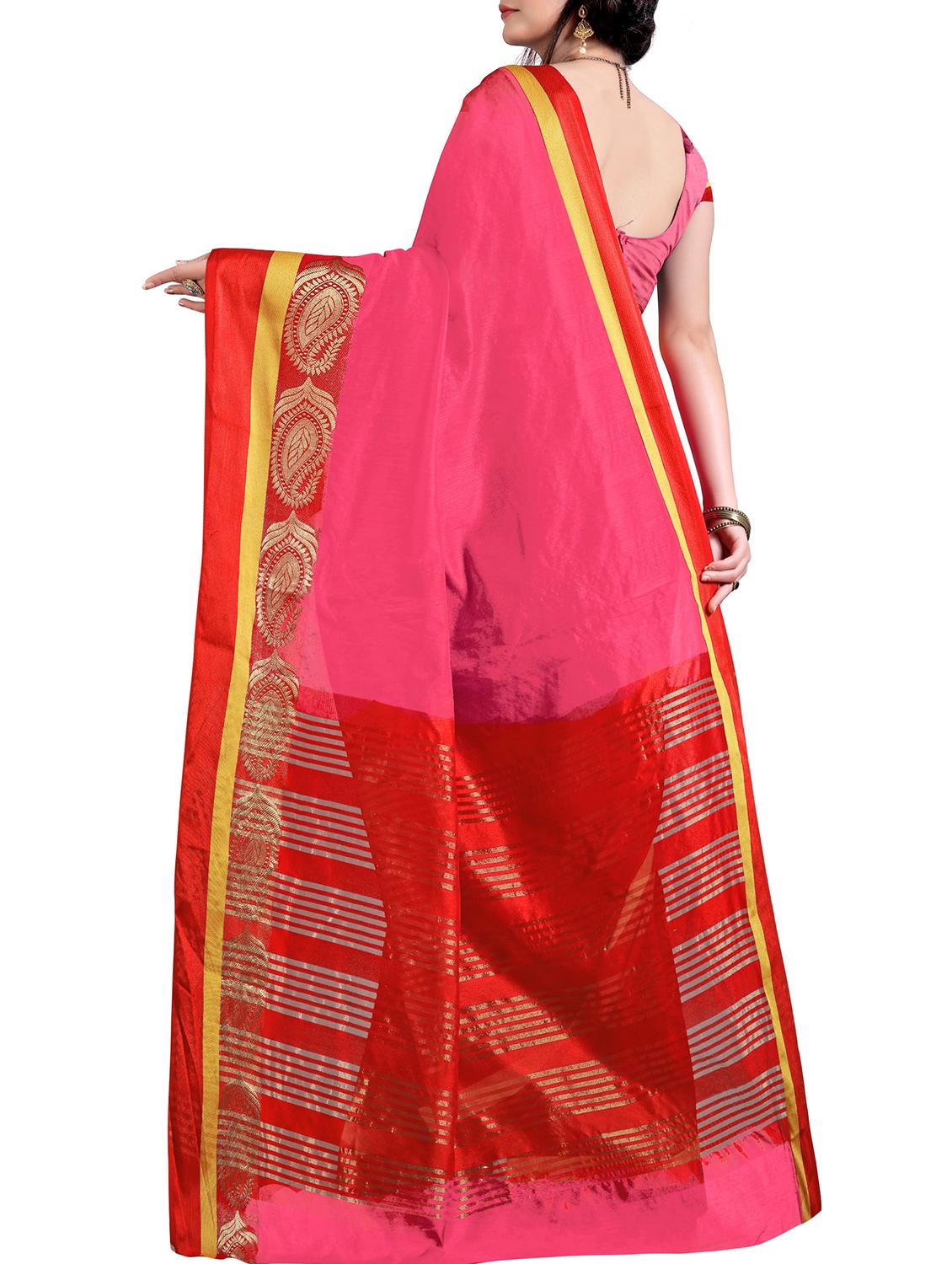 self design saree with blouse - 15871609 - Standard Image - 1