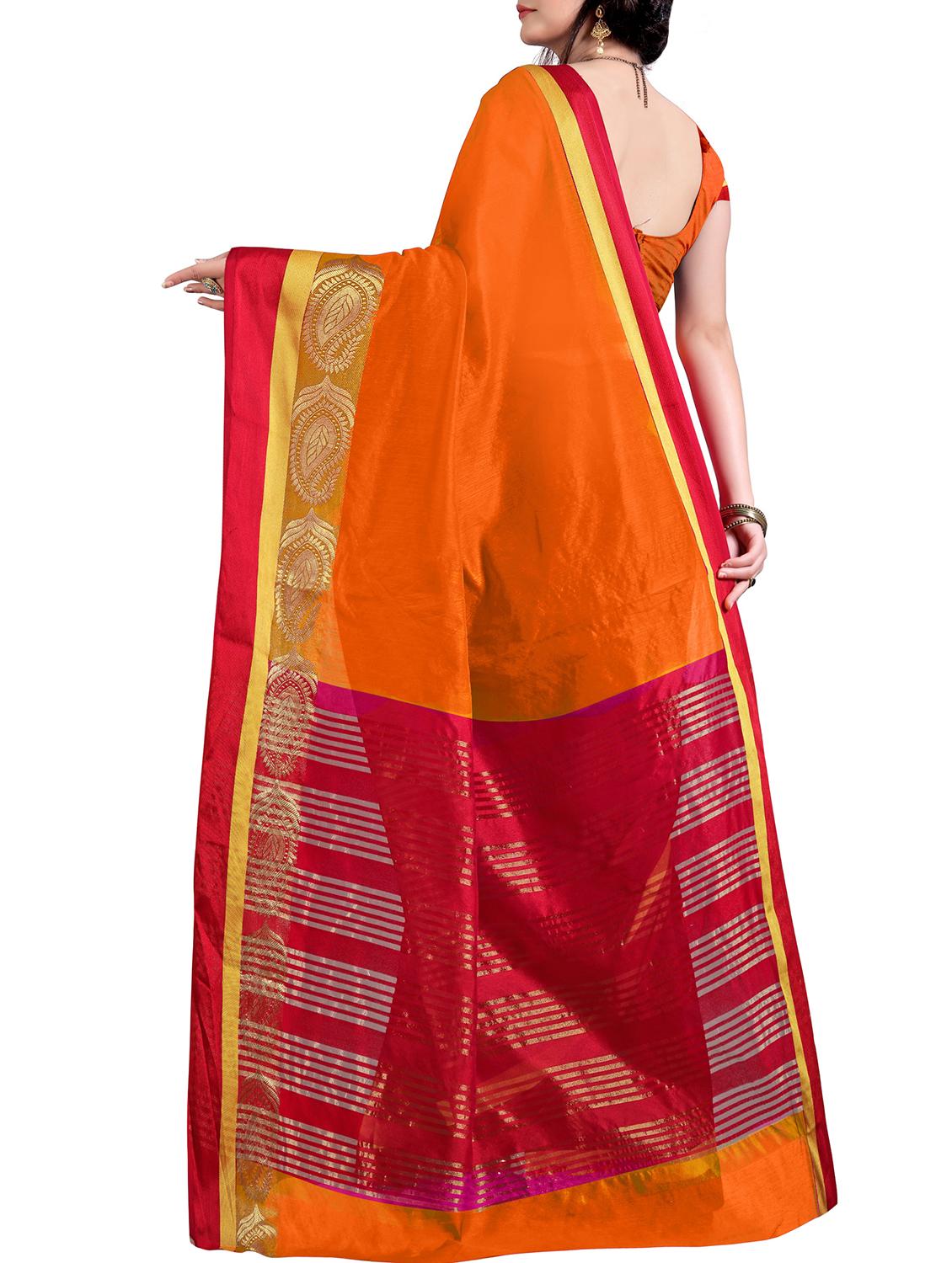 self design saree with blouse - 15871611 - Standard Image - 1