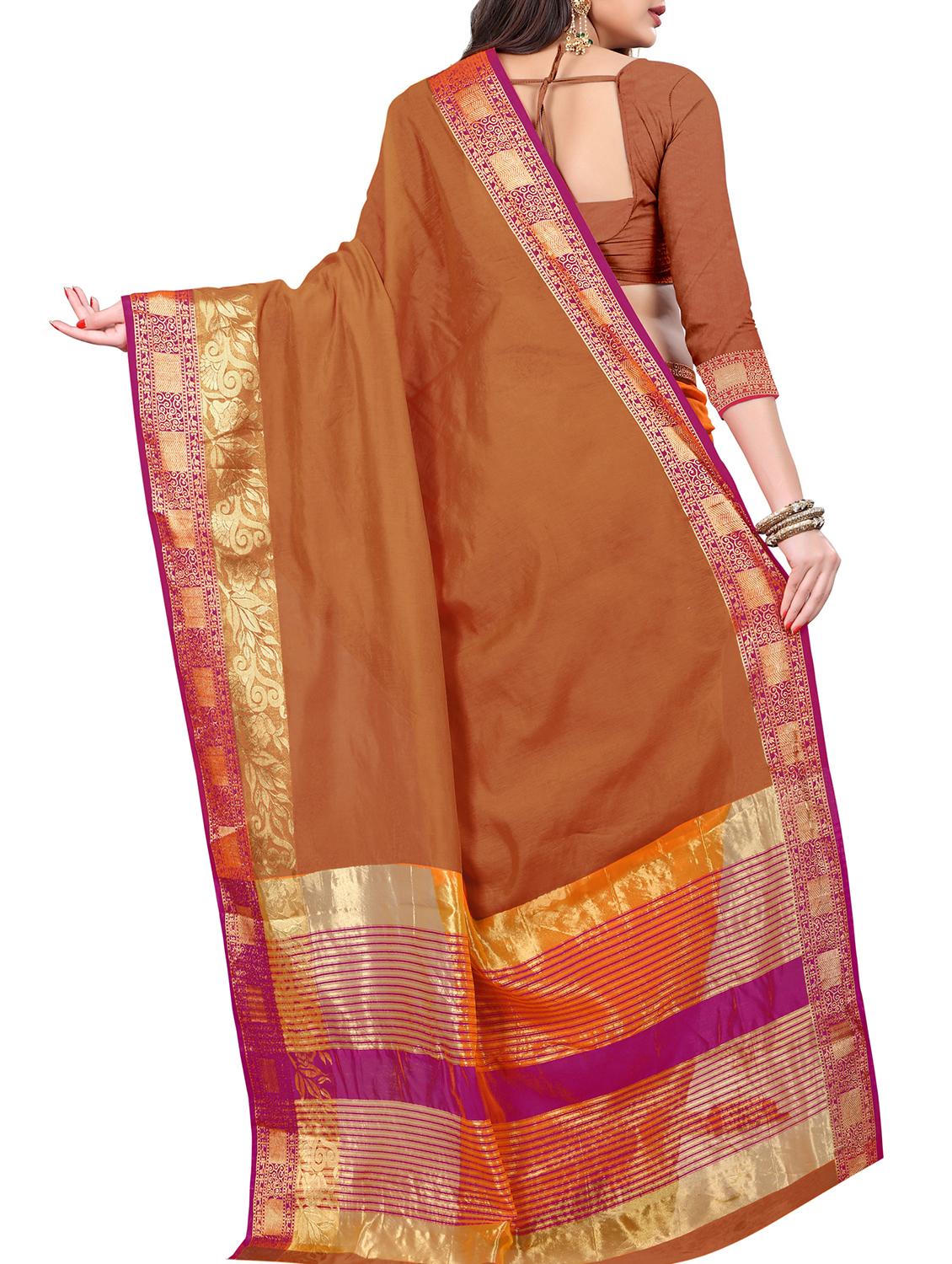 self design saree with blouse - 15871617 - Standard Image - 1