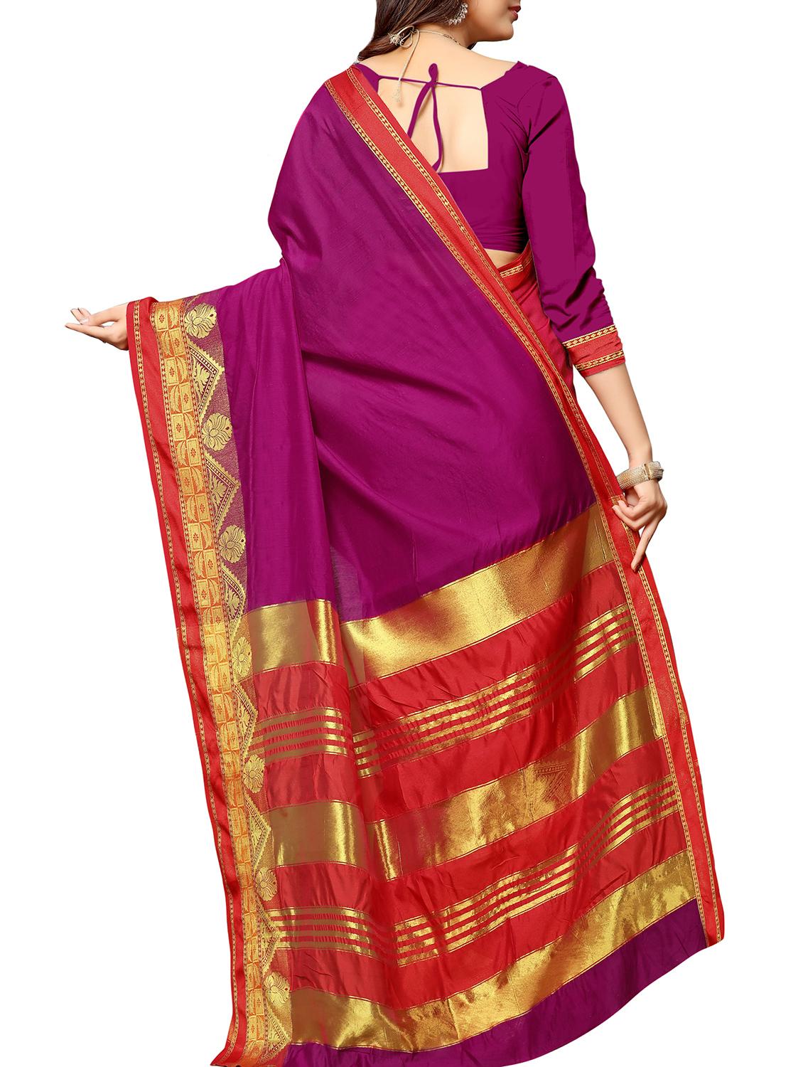 self design saree with blouse - 15871627 -  Standard Image - 1