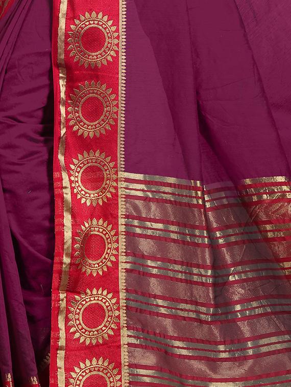 self design saree with blouse - 15871636 - Standard Image - 1