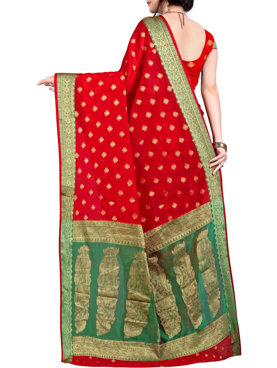 self design saree with blouse - 15871637 -  Standard Image - 1