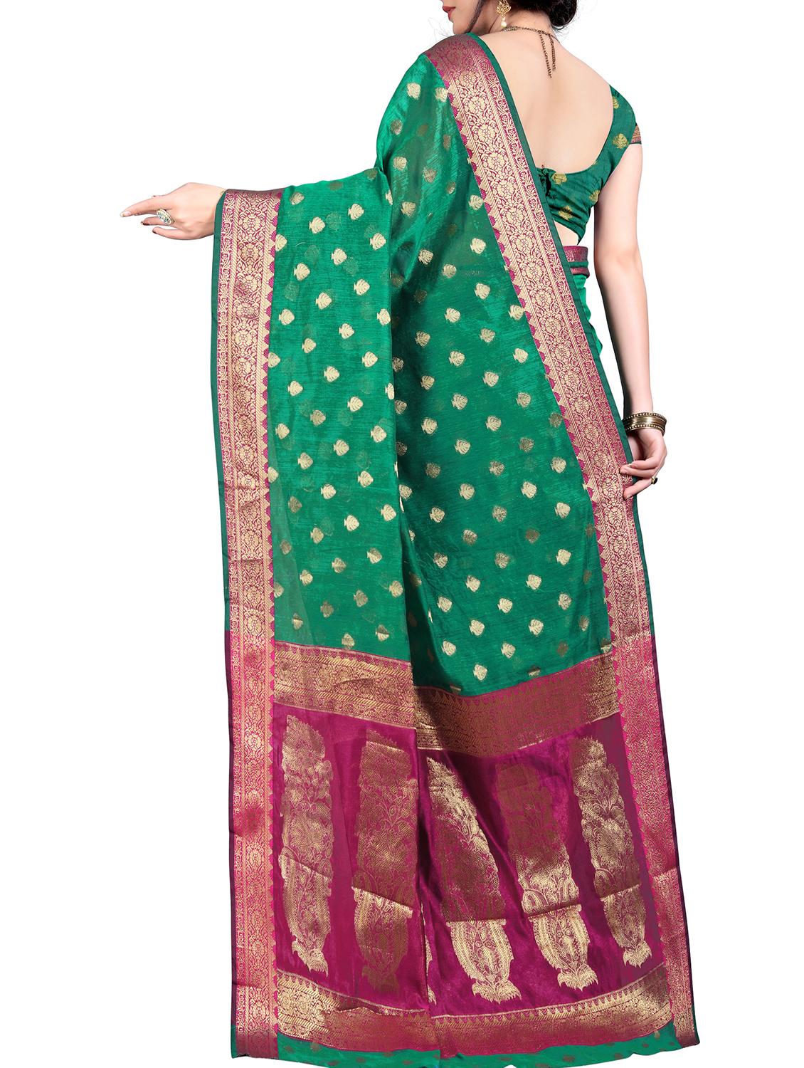 self design saree with blouse - 15871638 -  Standard Image - 1