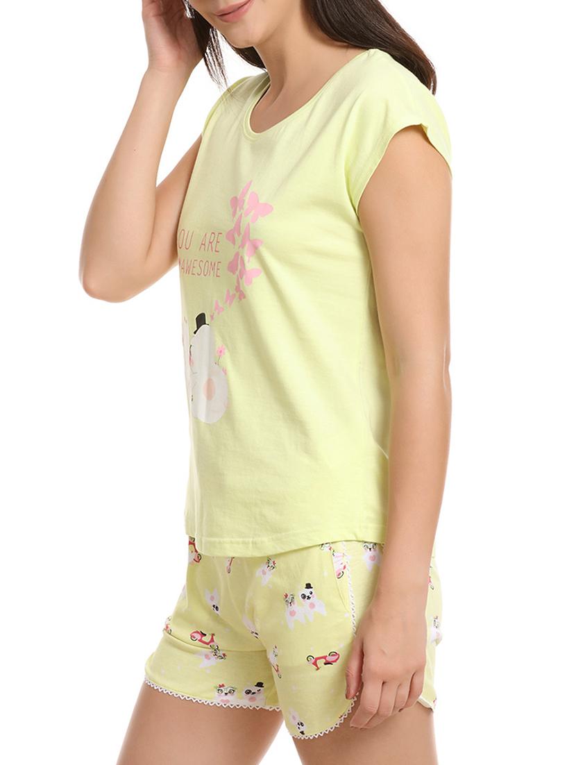 quirky print nightwear shorts set - 15873078 - Standard Image - 1