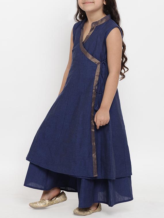 blue solid suit set - 15873093 - Standard Image - 1