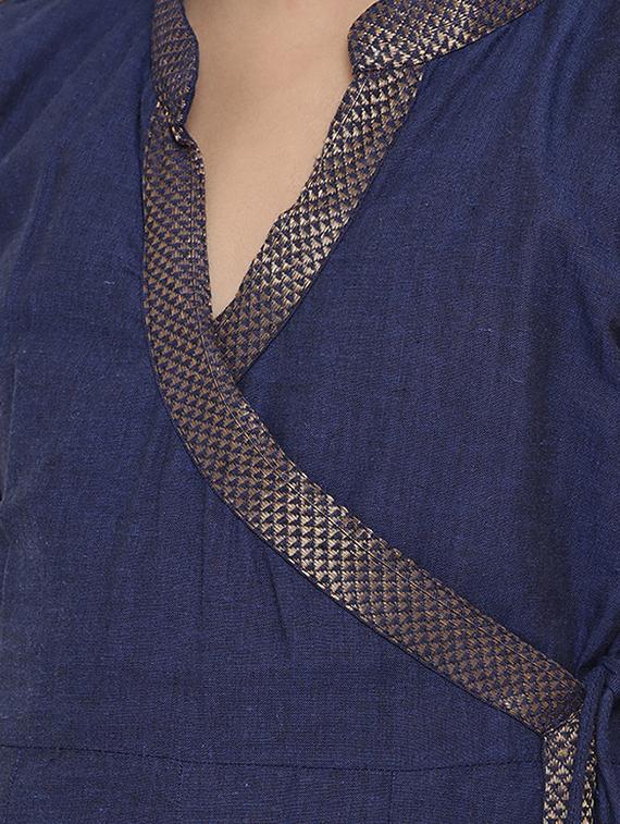blue solid suit set - 15873093 - Standard Image - 4