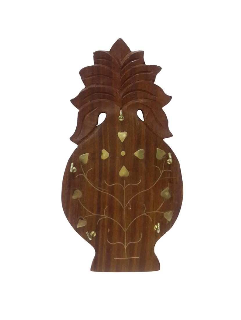 desi karigar beautiful wooden handicrafts wall hanging & wall key holders set of 3 - 15876683 -  Standard Image - 1