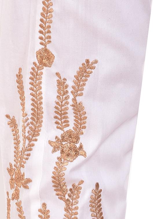 embroidered ankle length pant - 15877825 - Standard Image - 4