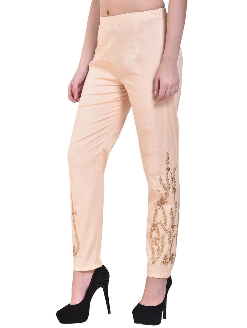embroidered ankle length pant - 15877826 -  Standard Image - 1