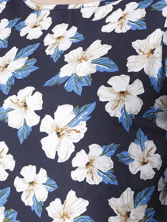 cold shoulder floral top - 15879508 - Standard Image - 4