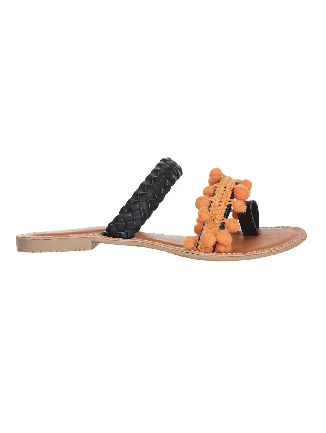 multi colored one toe sandals - 15881087 -  Standard Image - 1