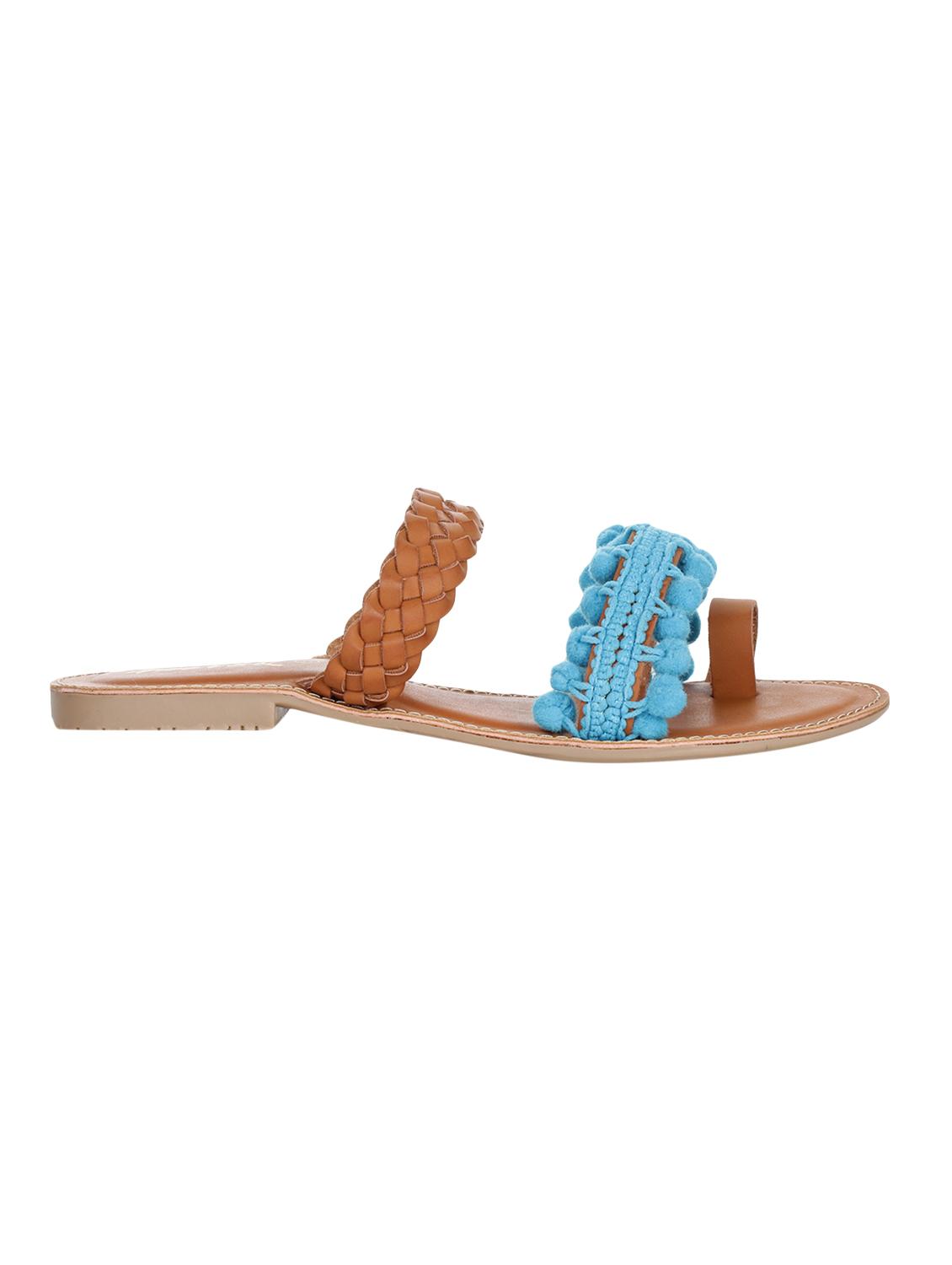 tan one toe sandals - 15881088 -  Standard Image - 1