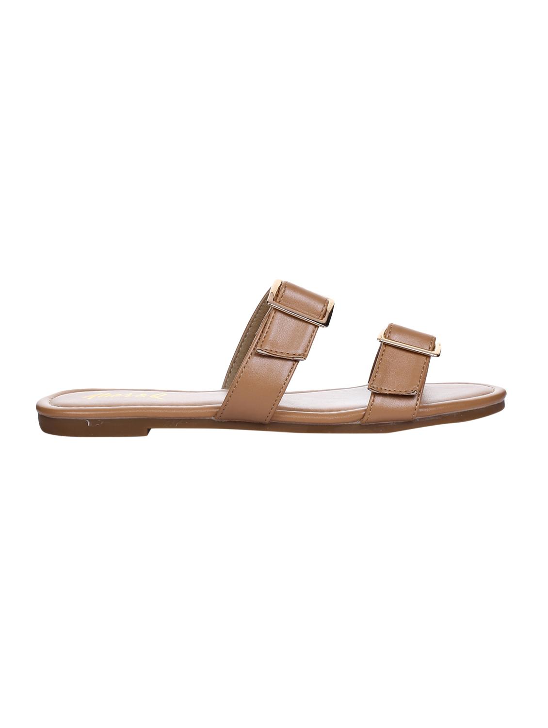 tan slip on sandals - 15881129 -  Standard Image - 1