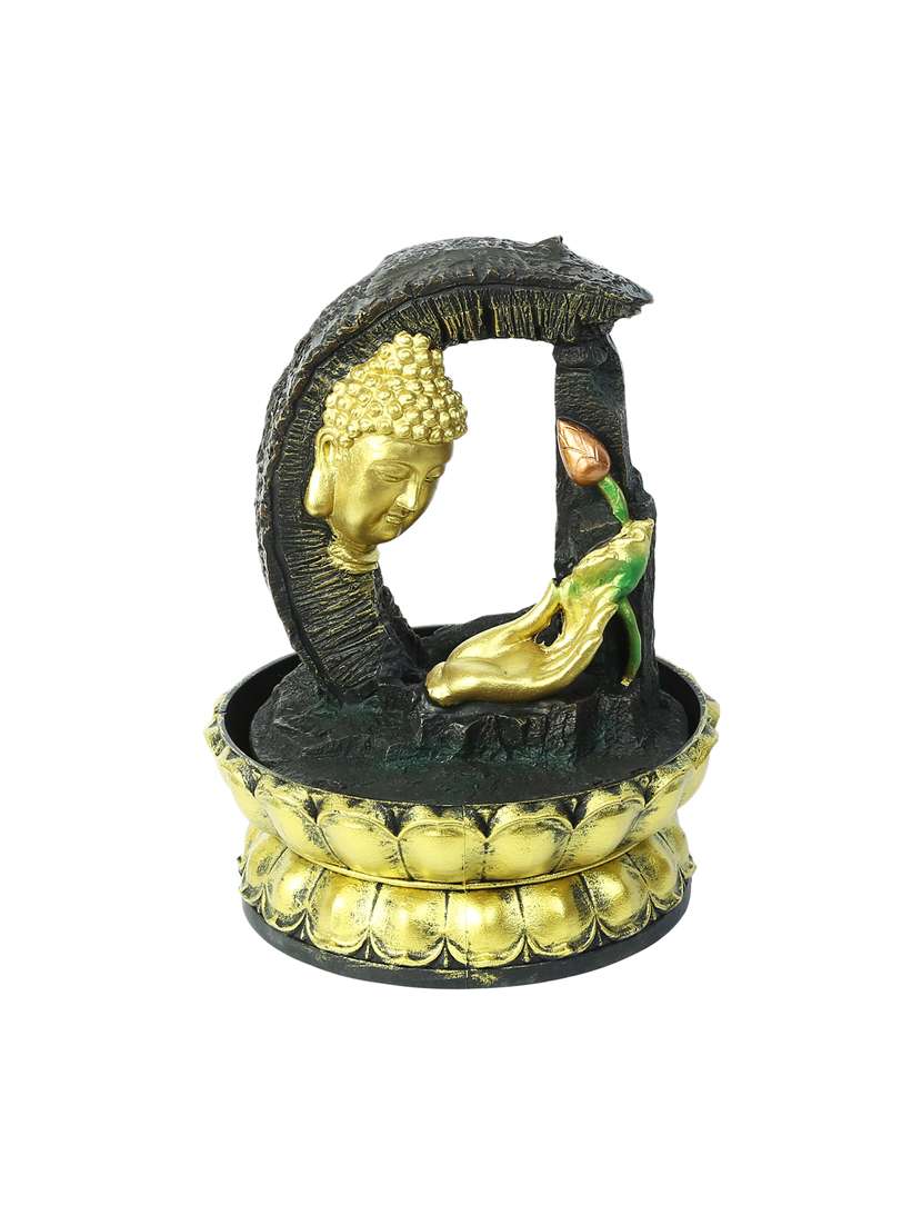 arch style hand sculpted buddha indoor water fountain with light - 15881898 -  Standard Image - 1