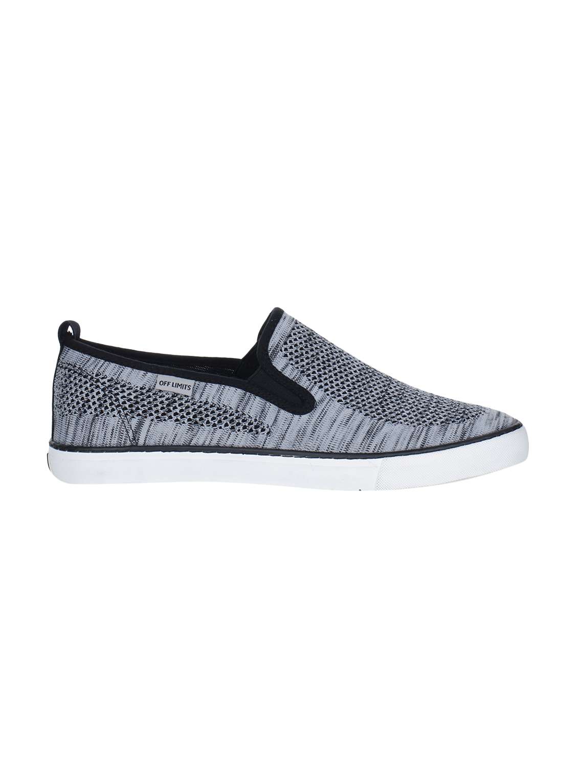 grey mesh casual slip ons - 15883134 -  Standard Image - 1