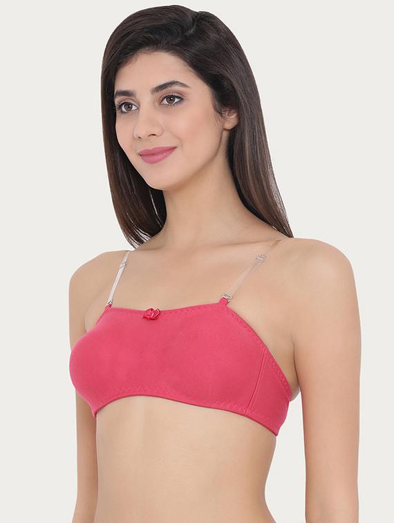 detachable strap bow patch bra - 15883368 - Standard Image - 1